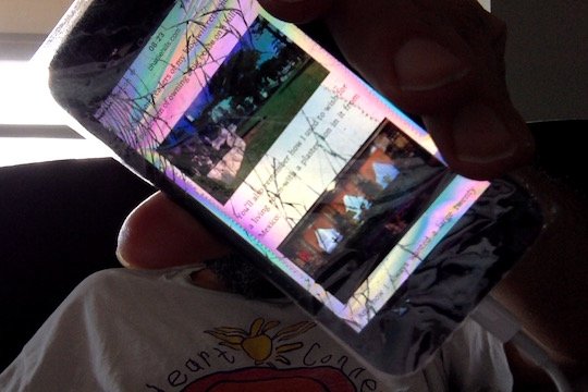 Image of broken iPhone