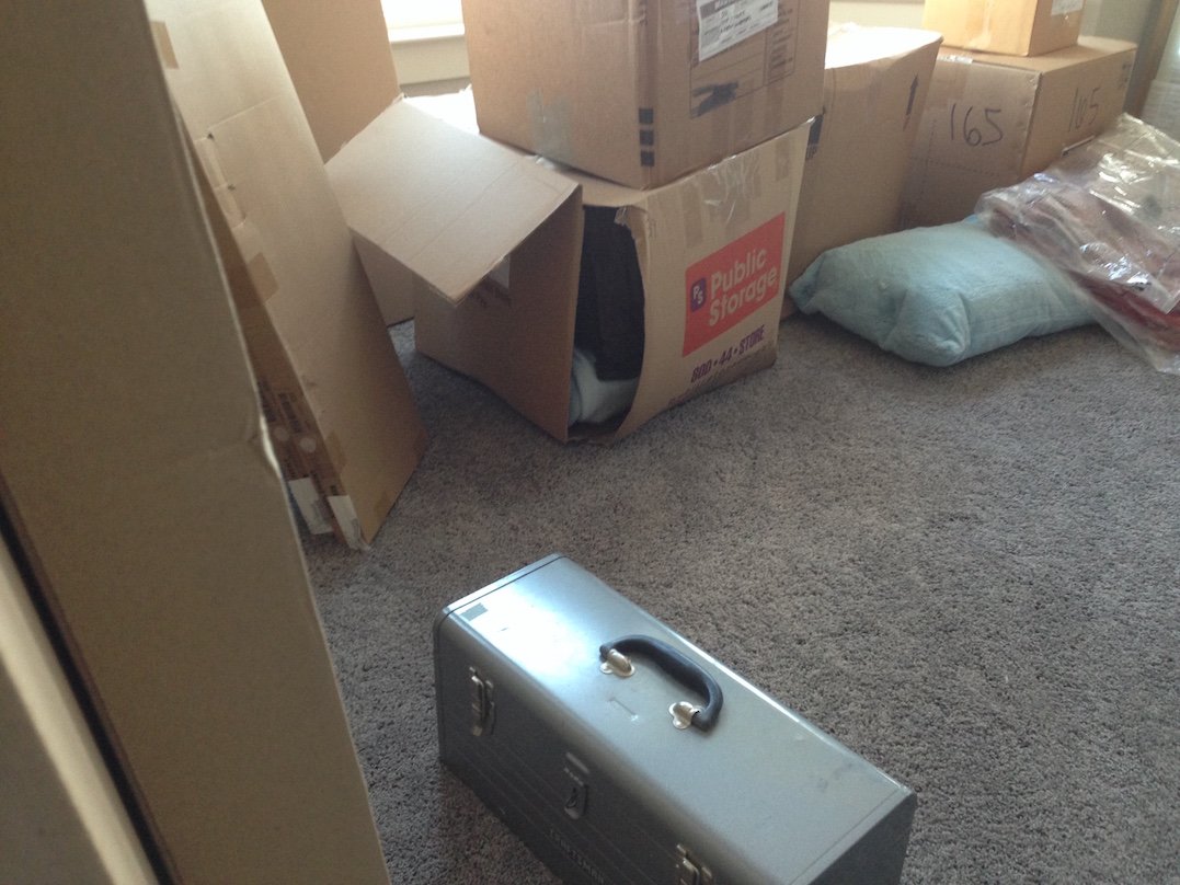 Image of stacks of moving boxes