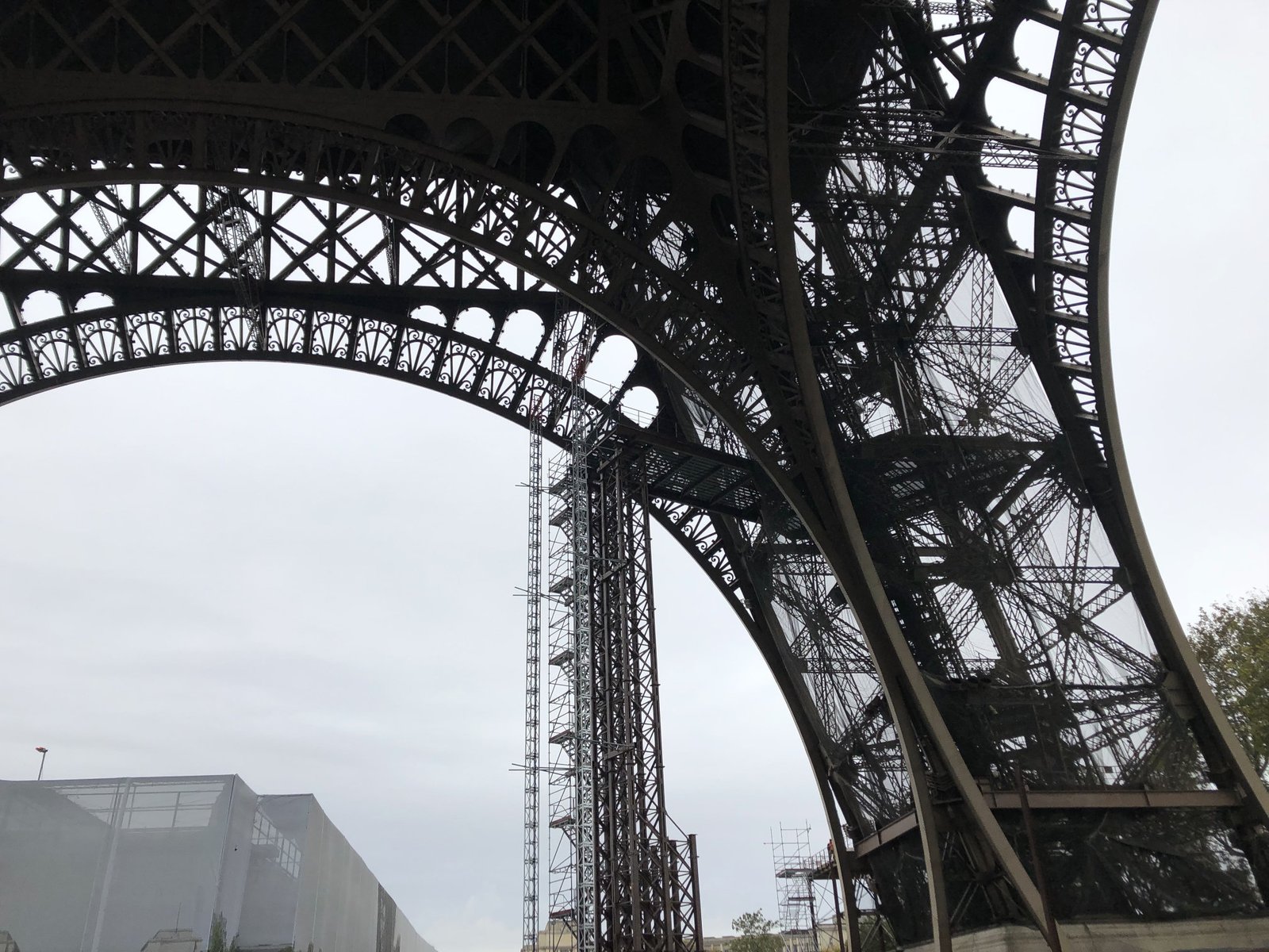 Image of the base of the Eiffel tower